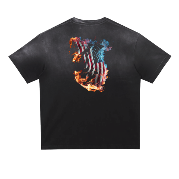 RNC（Black）Classic Wash Gradient T-shirt - 250 GSM - Image 2