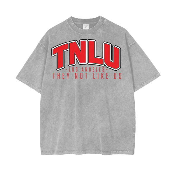 TNLU March Acid Wash Oversize T-Shirt - 250 GSM - Image 3