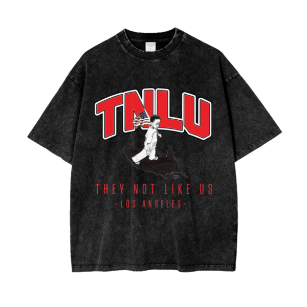 TNLU ALUMM Acid Wash Oversize T-Shirt - 250 GSM - Image 7